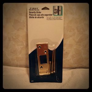 Brass First Watch Security Strike for Doors